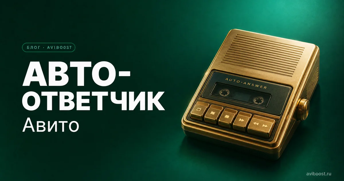 Авито автоответчик: как настроить автоответы и шаблоны в 2026