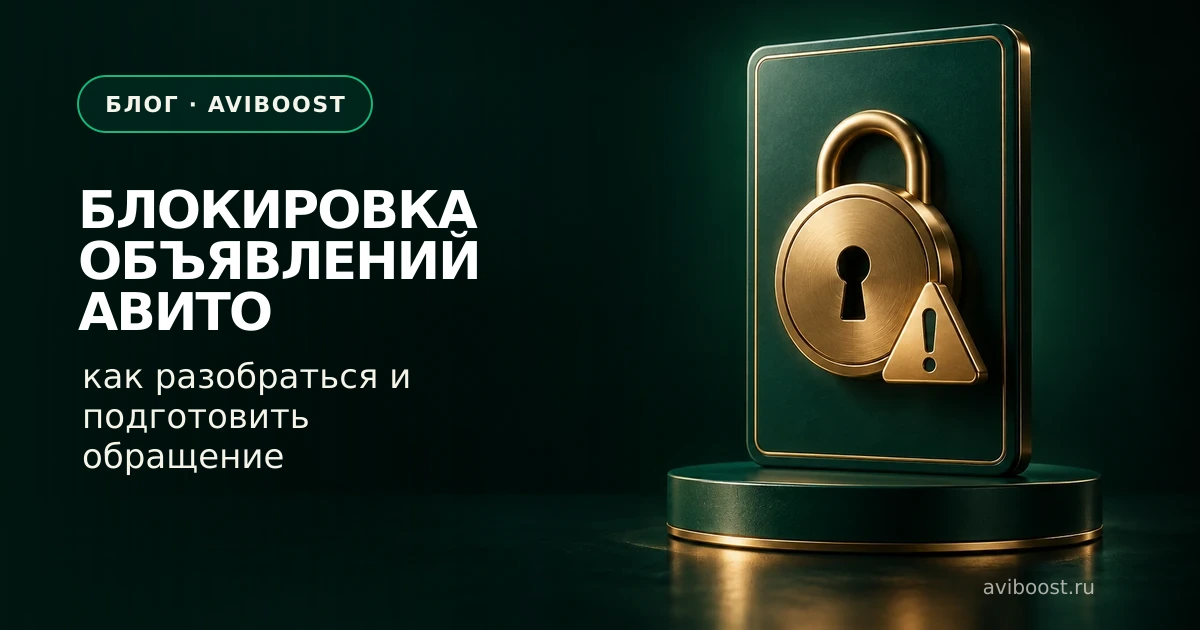 Блокировка объявлений Авито: как разобраться и подготовить обращение