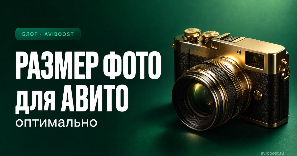 Размер фото для Авито в 2026: точные требования и шпаргалка