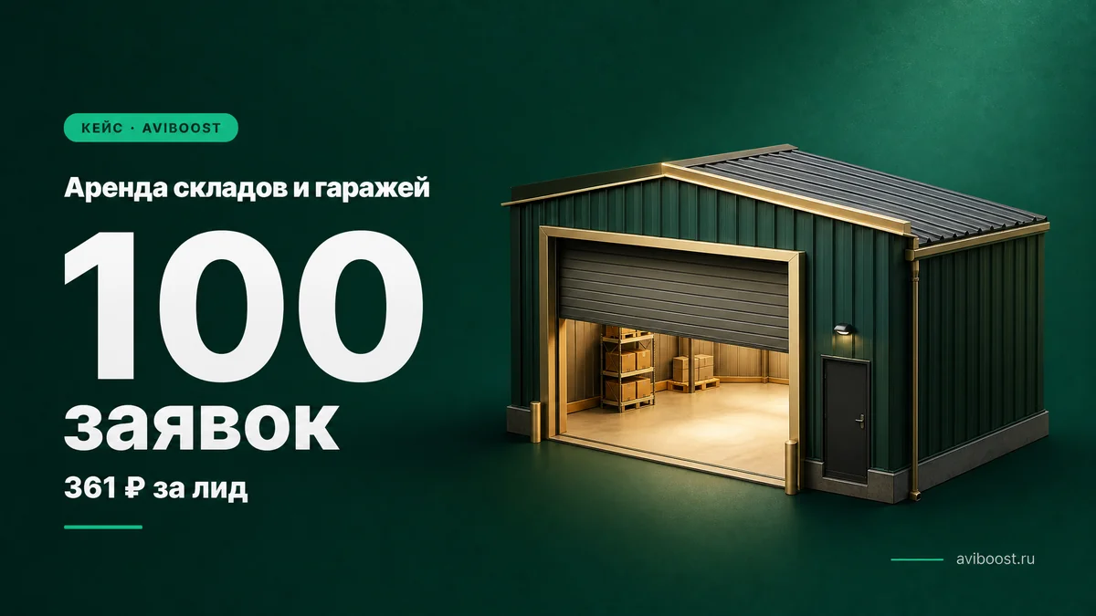 Аренда складов и гаражей — 100 контактов по 361₽ за месяц