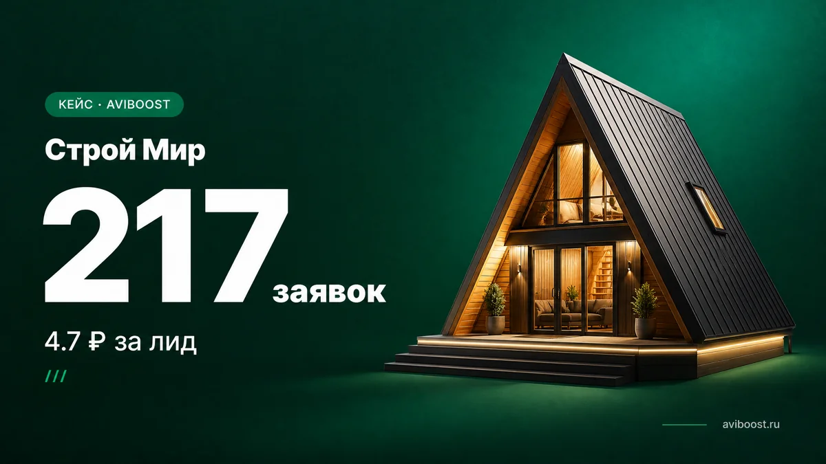Строй Мир — 217 заявок по 4.7₽ за 5 дней