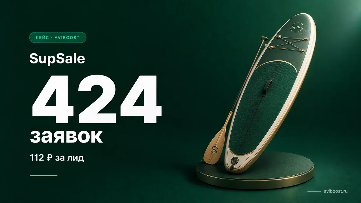 SupSale — 424 контакта по 112₽